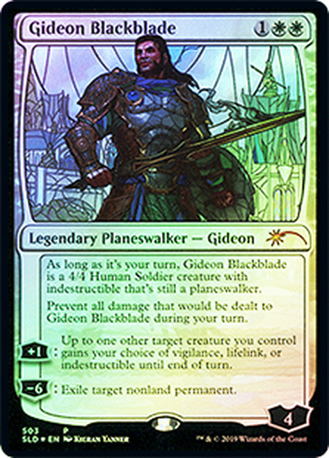 【Foil】(PSLD-MW)Gideon Blackblade/黒き剣のギデオン