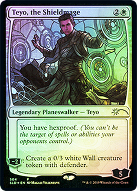 【Foil】(SLD-UW)Teyo, the Shieldmage/盾魔道士、テヨ