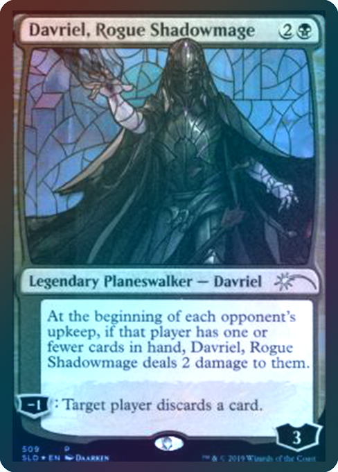 【Foil】(SLD-UB)Davriel, Rogue Shadowmage/はぐれ影魔道士、ダブリエル