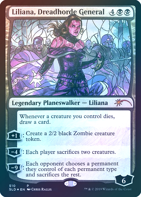 【Foil】(SLD-MB)Liliana, Dreadhorde General/戦慄衆の将軍、リリアナ