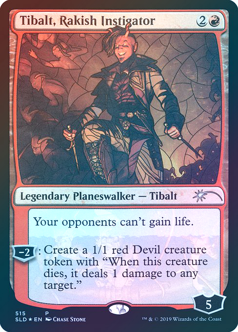 【Foil】(SLD-UR)Tibalt, Rakish Instigator/無頼な扇動者、ティボルト