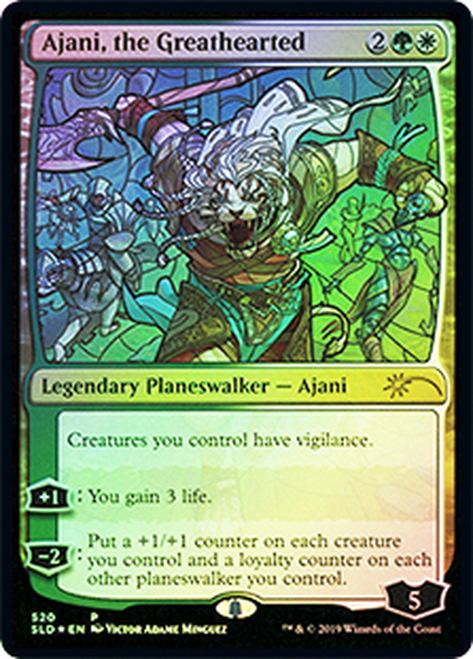 【Foil】(SLD-RM)Ajani, the Greathearted/寛大なる者、アジャニ