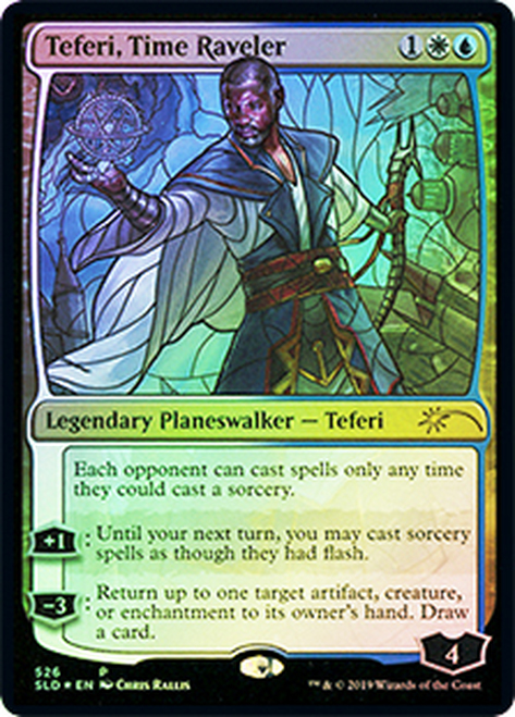 【Foil】(SLD-RM)Teferi, Time Raveler/時を解す者、テフェリー