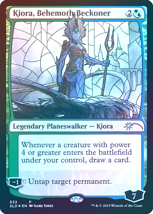 【Foil】(SLD-UM)Kiora, Behemoth Beckoner/ビヒモスを招く者、キオーラ