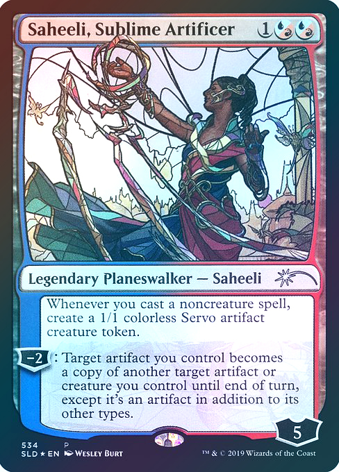 【Foil】(PSLD-UM)Saheeli, Sublime Artificer/崇高な工匠、サヒーリ