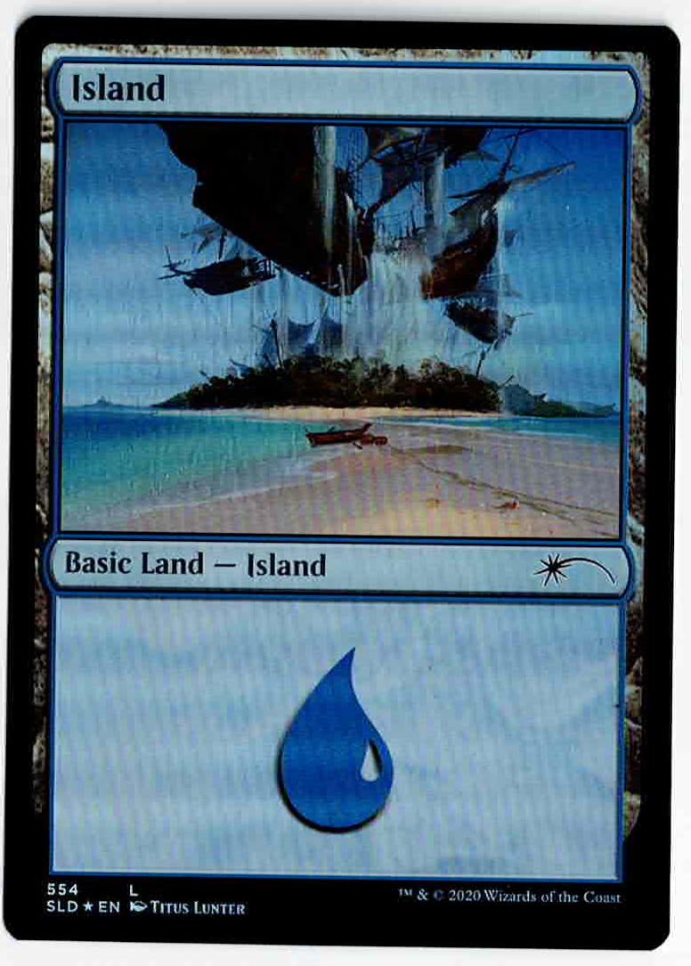 【Foil】(SLD-RL)Island/島【No.554】