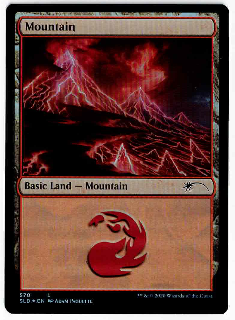 【Foil】(SLD-RL)Mountain/山【No.570】