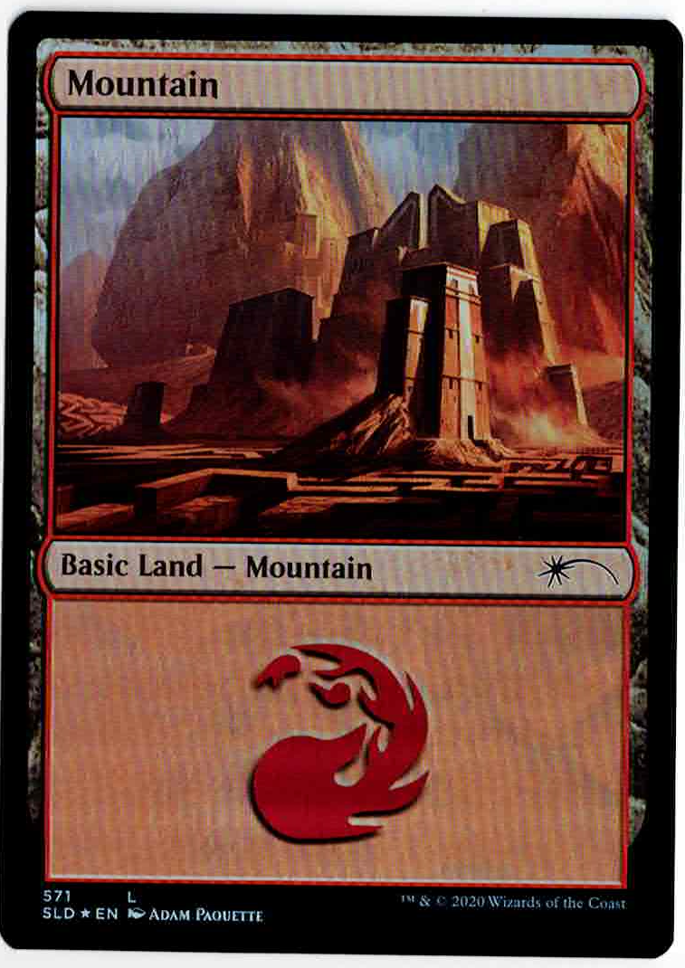 【Foil】(SLD-RL)Mountain/山【No.571】
