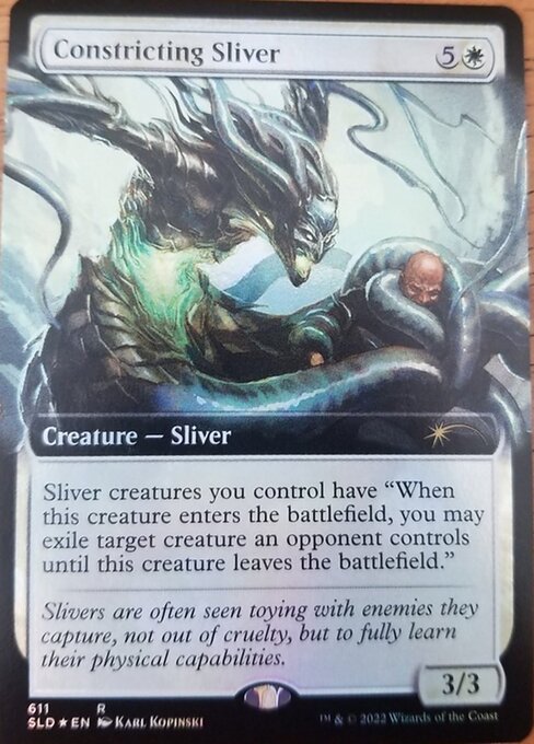 【Foil】(SLD-RW)Constricting Sliver/束縛スリヴァー【No.611】