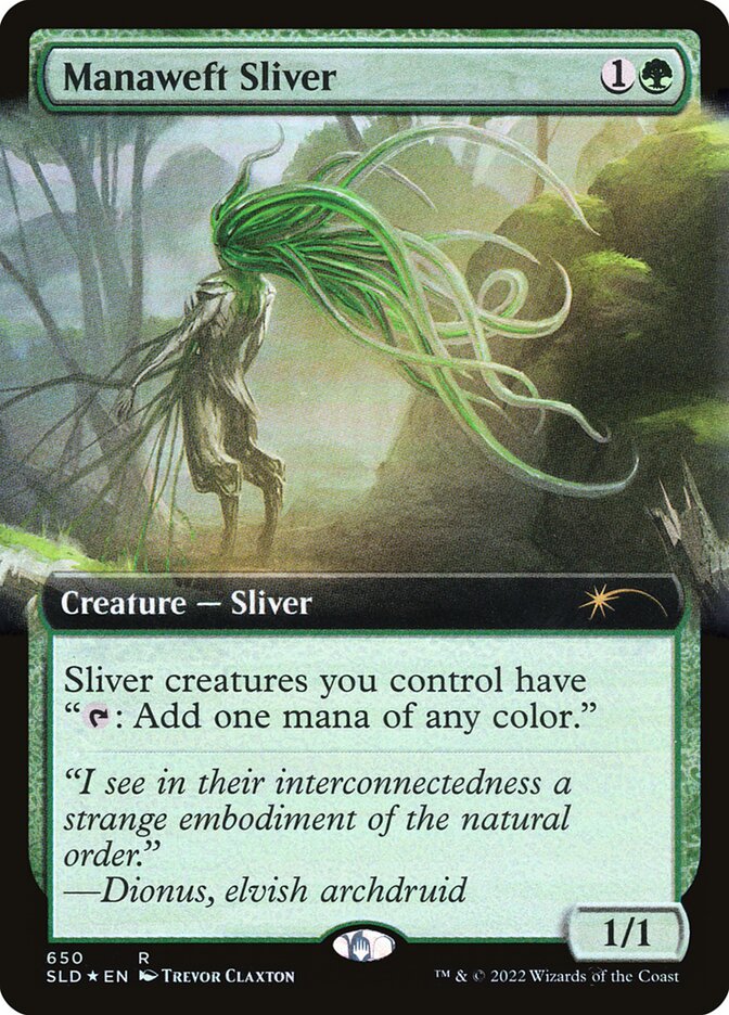 【Foil】(SLD-RG)Manaweft Sliver/マナ編みスリヴァー【No.650】