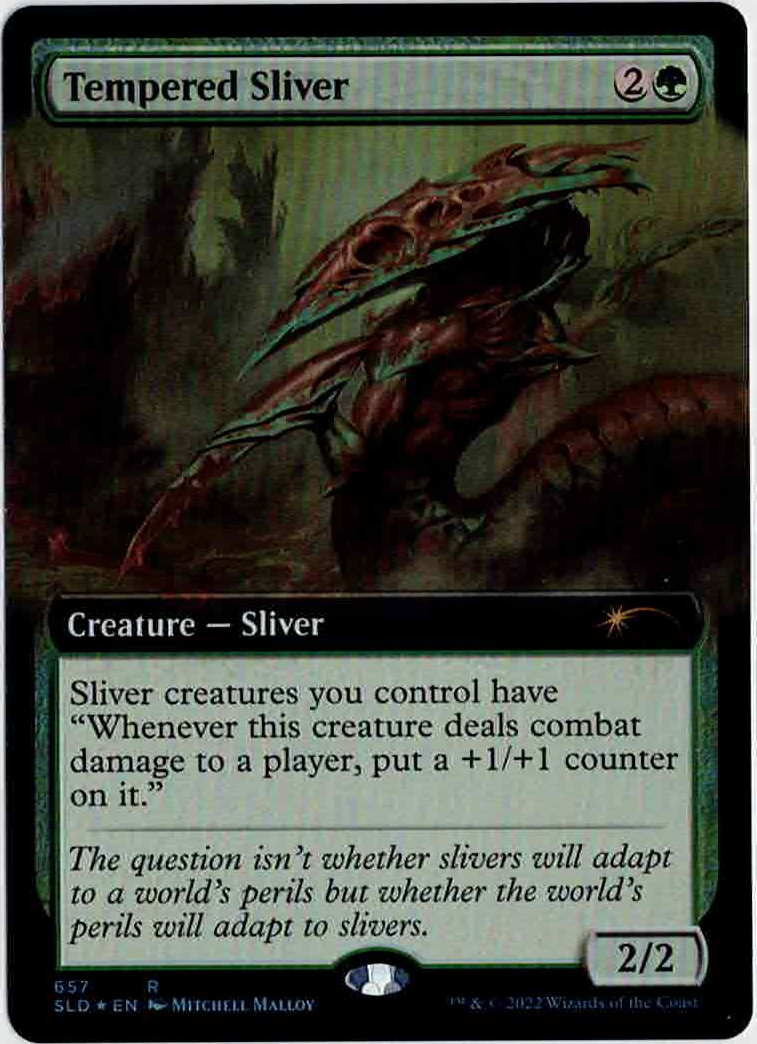 【Foil】(SLD-RG)Tempered Sliver/鍛錬スリヴァー【No.657】