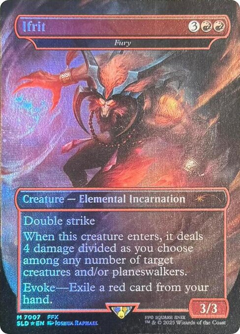 MTG FF SecretLiar イフリート(激情) 最終値下げ】MTG 激情/Fury イフリート Secret Lair - メルカリ