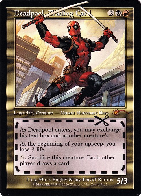 (SLD-MM)Deadpool, Trading Card 【No.7127】