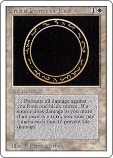 (2ED-CW)Circle of Protection: Black/黒の防御円