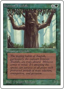(2ED-CG)Ironroot Treefolk/鉄の根の樹人族