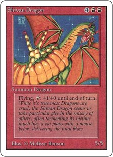 (2ED-RR)Shivan Dragon/シヴ山のドラゴン