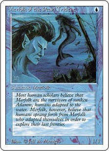 (3ED-CU)Merfolk of the Pearl Trident/真珠三叉矛の人魚