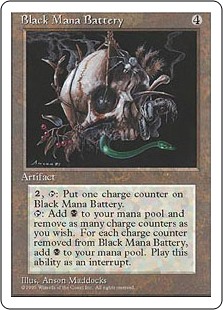 (4ED-RA)Black Mana Battery/黒の魔力貯蔵器