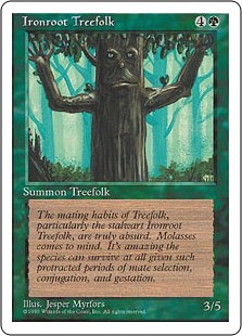 (4ED-CG)Ironroot Treefolk/鉄の根の樹人族