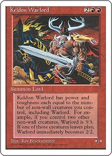 (4ED-UR-FBB)Keldon Warlord/ケルドの大将軍