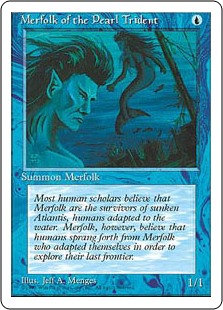 (4ED-CU)Merfolk of the Pearl Trident/真珠三叉矛の人魚