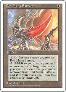 (4ED-RA)Red Mana Battery/赤の魔力貯蔵器