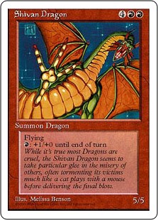 (4ED-RR)Shivan Dragon/シヴ山のドラゴン