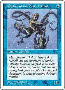 (5ED-CU)Merfolk of the Pearl Trident/真珠三叉矛の人魚