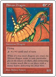 (5ED-RR)Shivan Dragon/シヴ山のドラゴン