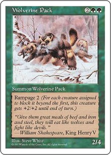 (5ED-UG)Wolverine Pack/クズリの群れ