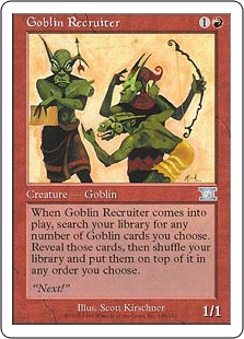 (6ED-UR)Goblin Recruiter/ゴブリン徴募兵