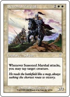 【Foil】(7ED-UW)Seasoned Marshal/歴戦の司令官