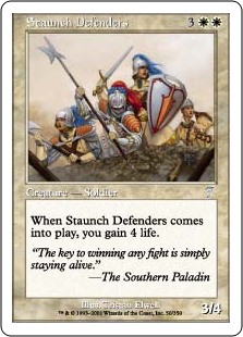 【Foil】(7ED-UW)Staunch Defenders/堅牢な防衛隊