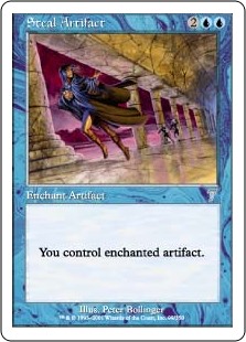 【Foil】(7ED-UU)Steal Artifact/秘宝奪取