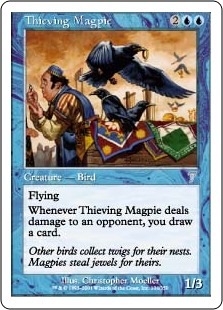 【Foil】(7ED-UU)Thieving Magpie/泥棒カササギ