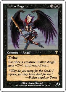 【Foil】(7ED-RB)Fallen Angel/堕天使