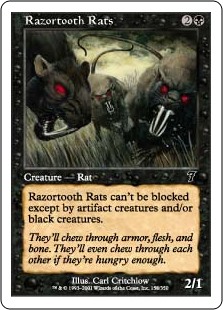 【Foil】(7ED-CB)Razortooth Rats/カミソリネズミ