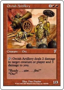 【Foil】(7ED-UR)Orcish Artillery/オーク弩弓隊