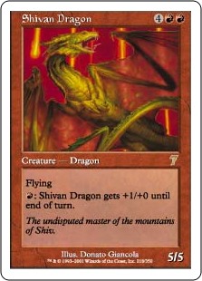 (7ED-RR)Shivan Dragon/シヴ山のドラゴン