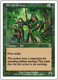 【Foil】(7ED-RG)Elvish Archers/エルフの射手