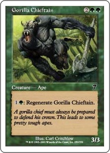 【Foil】(7ED-CG)Gorilla Chieftain/ゴリラの酋長