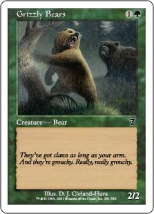 【Foil】(7ED-CG)Grizzly Bears/灰色熊