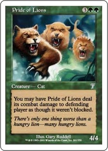 【Foil】(7ED-UG)Pride of Lions/ライオンの群れ