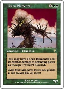 【Foil】(7ED-RG)Thorn Elemental/茨の精霊