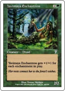 【Foil】(7ED-UG)Yavimaya Enchantress/ヤヴィマヤの女魔術師