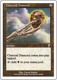 【Foil】(7ED-UA)Charcoal Diamond/炭色のダイアモンド