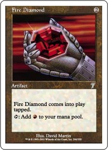 【Foil】(7ED-UA)Fire Diamond/緋色のダイアモンド