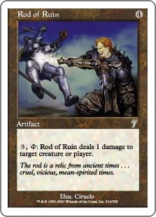 【Foil】(7ED-UA)Rod of Ruin/破滅のロッド