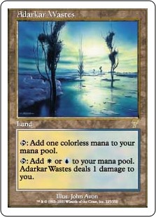 【Foil】(7ED-RL)Adarkar Wastes/アダーカー荒原