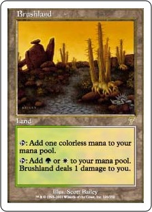 【Foil】(7ED-RL)Brushland/低木林地